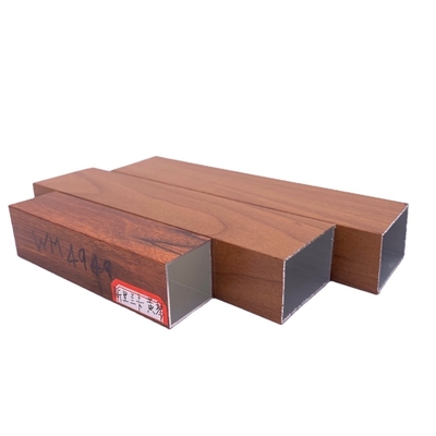 Αλουμινίου χρώματος Madera Tubo de Aluminio Grade 6000 Series Προφίλ αλουμινίου για παράθυρο