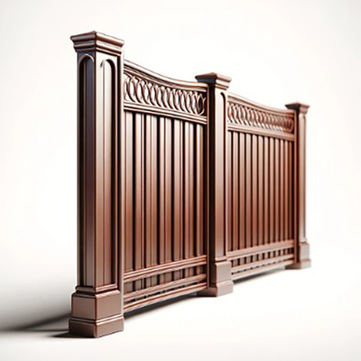 Προσαρμοσμένο 6063-T5 Powder Coating Marano Αλουμινίου Square Tube Φράχτης για Πρόσοψη / Μπαλκόνι