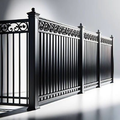 Προσαρμοσμένο 6063-T5 Powder Coating Marano Αλουμινίου Square Tube Φράχτης για Πρόσοψη / Μπαλκόνι