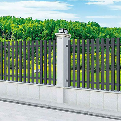 Φράχτης κήπου Grade 6000 Σειρά Μαύρη Powder Coated Aluminium Vertical Blade Φράχτης