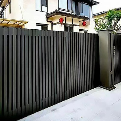 Πίνακα διακόσμησης πύλης από αλουμίνιο με μαύρο με υπηρεσία κοπής