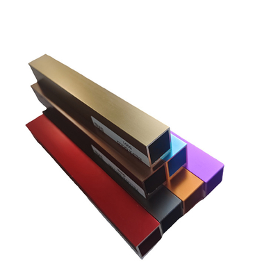 Προσαρμοσμένα χρώματα Anodizing Brush Extrusion για 100% QC δοκιμασμένα προφίλ αλουμινίου