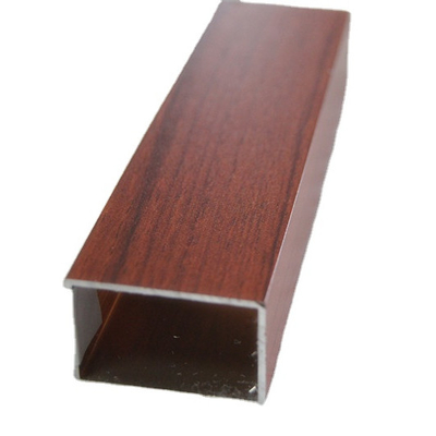 Αλουμινίου χρώματος Madera Tubo de Aluminio Grade 6000 Series Προφίλ αλουμινίου για παράθυρο