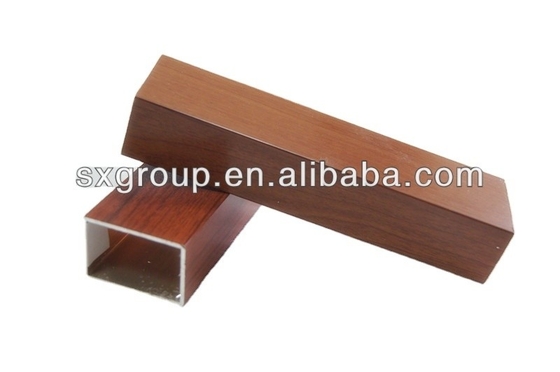 Αλουμινίου χρώματος Madera Tubo de Aluminio Grade 6000 Series Προφίλ αλουμινίου για παράθυρο