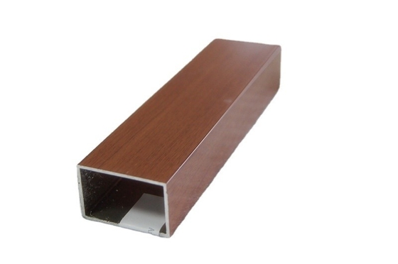 Αλουμινίου χρώματος Madera Tubo de Aluminio Grade 6000 Series Προφίλ αλουμινίου για παράθυρο