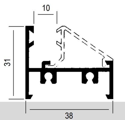 Η σειρά 7038 5020 3831 744 8025 της Κολομβίας Shengxin 6063 T5 Προφίλ εκτόνωσης αλουμινίου για πόρτες