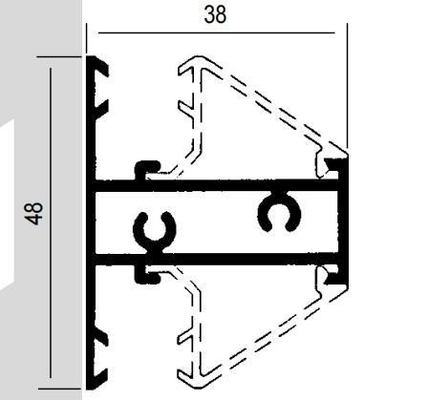 Η σειρά 7038 5020 3831 744 8025 της Κολομβίας Shengxin 6063 T5 Προφίλ εκτόνωσης αλουμινίου για πόρτες