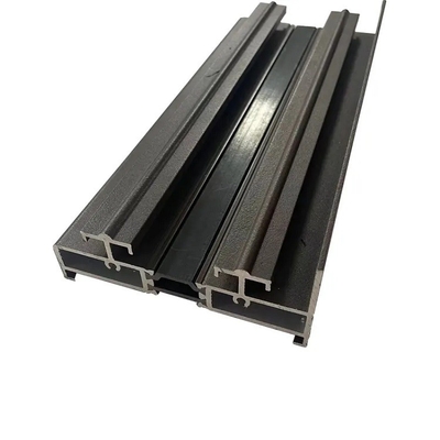 Προφίλ μαύρου αλουμινίου της Shengxin Powder Coating για συρόμενη γυάλινη πόρτα στη σειρά 6000