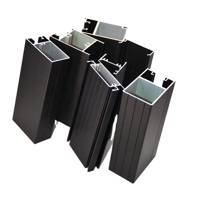 Προφίλ μαύρου αλουμινίου της Shengxin Powder Coating για συρόμενη γυάλινη πόρτα στη σειρά 6000
