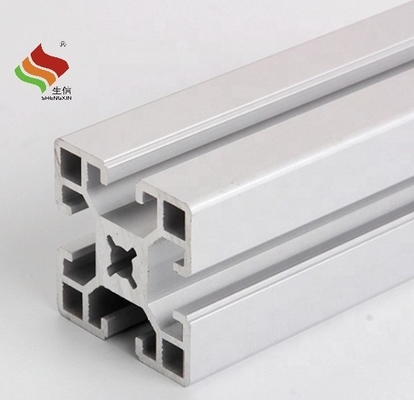 Shengxin 4040 2020 4545 4080 T Slot Μαύρο Ασημένιο Προφίλ Αλουμινίου Ανωδικοποιημένης Έκτασης
