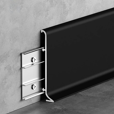 Σπρώξτε και τραβήξτε PVC Custom Modern Flooring Baseboard φωτιστικό προφίλ με φως LED