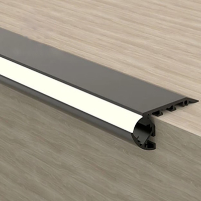 Σπρώξτε και τραβήξτε PVC Custom Modern Flooring Baseboard φωτιστικό προφίλ με φως LED