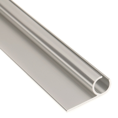 Δωμάτιο πόρτας παράθυρο LED Αλουμινίου Anodizing Silver Pipe Rail με ανοχή ± 1% OEM ODM Προφίλ