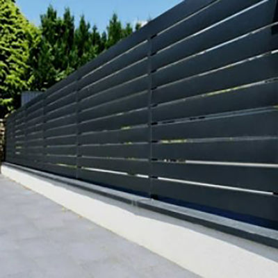5.8-6.0M μήκος Προσαρμοσμένο 6063-T5 Powder Coating Αλουμινίου Φράχτης για το Ηνωμένο Βασίλειο