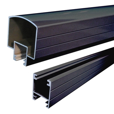Τ5 Αλουμινίου U Channel Glass Handrail Railing Balustrade Post Profile για φράχτες σε βεράντες