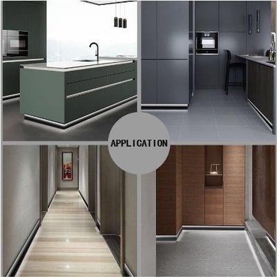 Σειρά 6000 Aluminium Led Skirting Board με πιστοποιητικό ISO9001 για προσαρμοσμένες ανάγκες
