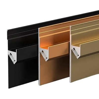 Σειρά 6000 Aluminium Led Skirting Board με πιστοποιητικό ISO9001 για προσαρμοσμένες ανάγκες