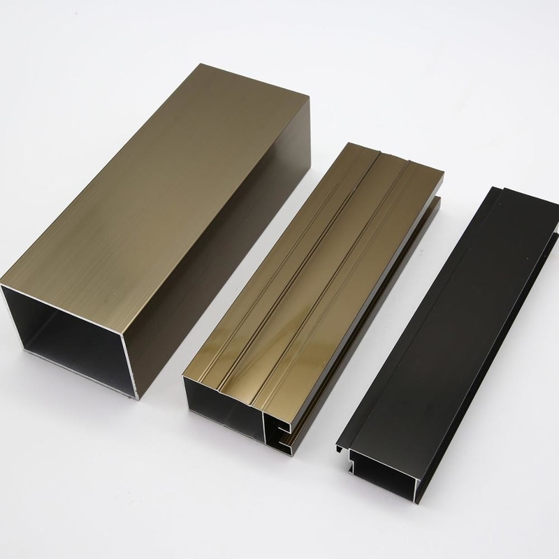 0.8mm-2.0mm πάχος προφίλ αλουμινίου για πόρτες και παράθυρα με GB5237-2008 πρότυπο