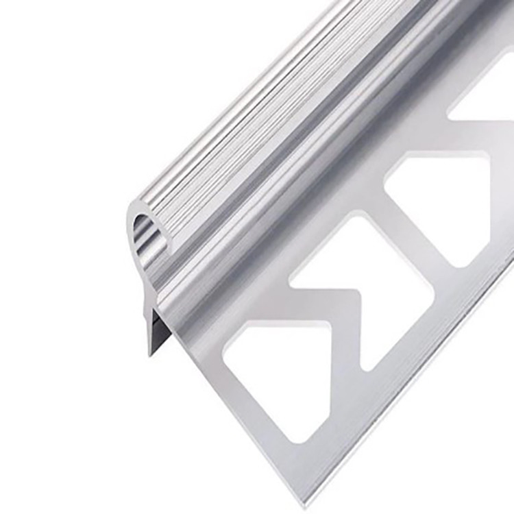 2023 Shengxin Bright Silver Αλουμινίου Διακοσμητικά Προφίλ Σκάλα Νόζινγκ για Τεχνουργήματα Στολίδων