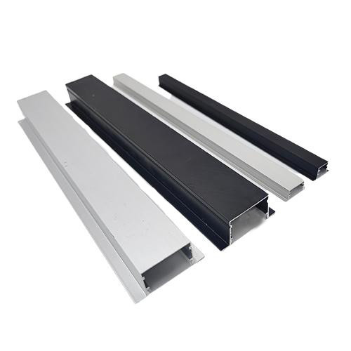 Super Slim 3 Meter LED Angel Αλουμινίου Προφίλ Διάδρομο για αναποδογυρισμένο φωτισμό σε μαύρο
