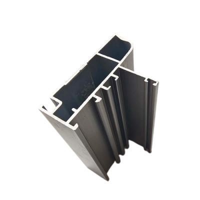 Ντομινίκα Μαύρο και λευκό Powder Coating P65 Πύλη παραθύρου J108 Τριπλό προφίλ αλουμινίου