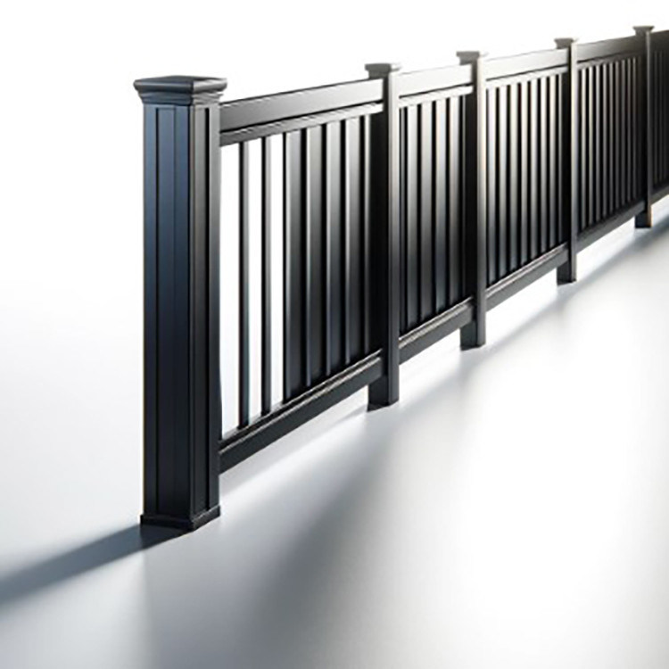 5.8-6.0M μήκος Προσαρμοσμένο 6063-T5 Powder Coating Αλουμινίου Φράχτης για το Ηνωμένο Βασίλειο