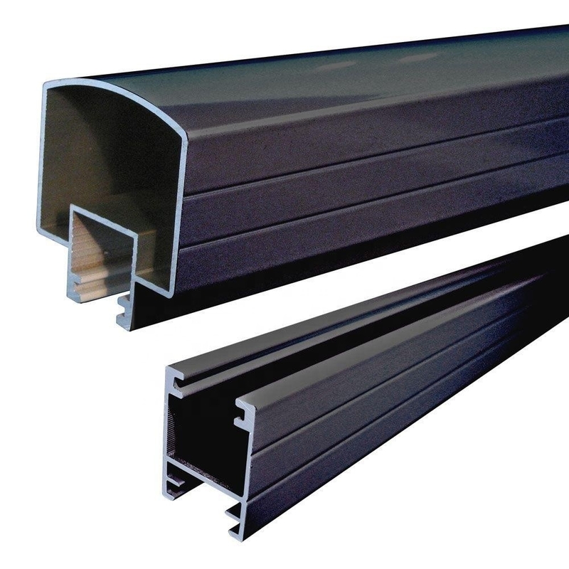 Τ5 Αλουμινίου U Channel Glass Handrail Railing Balustrade Post Profile για φράχτες σε βεράντες